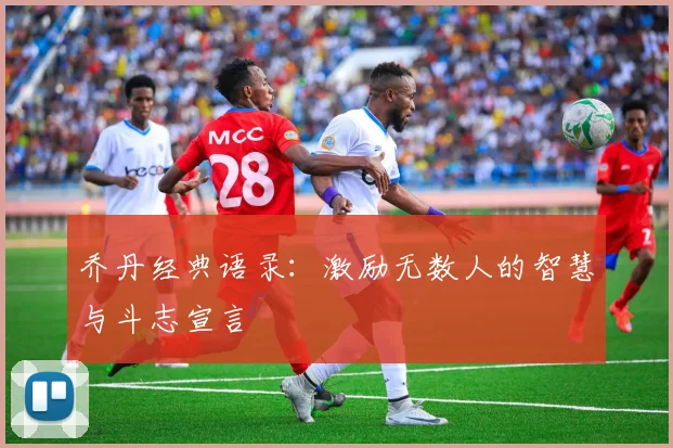乔丹经典语录:激励无数人的智慧与斗志宣言